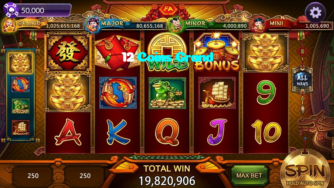 available types of 12 Coins Grand bet including pre-match live express and system bets